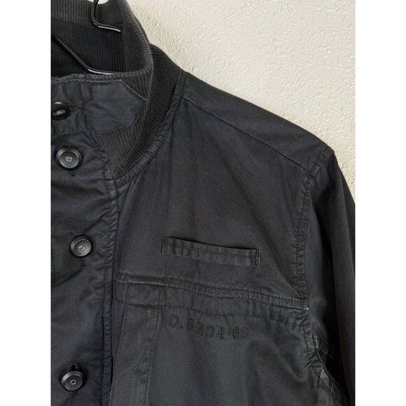 G-Star Raw Artic Shirt Overshirt Light Jacket Mens Sz Lg Black Military Utility - Picture 2 of 16